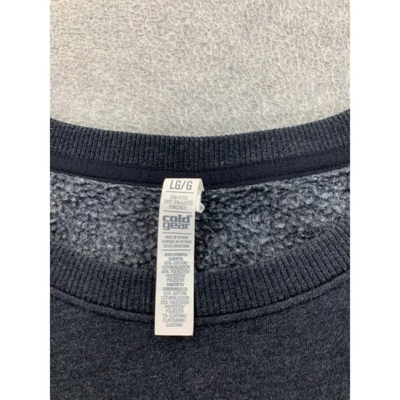 Under Armour Cotton Blend Logo Crew Sweatshirt (Women's Large) Gray - Picture 3 of 11